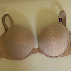 Victoria's Secret Beige Patterned Bra